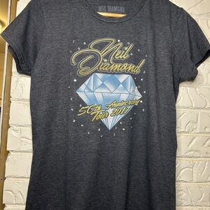 Neil Diamond - 50th Anniversary 2017 Tour Shirt - Size Woman’s Medium
